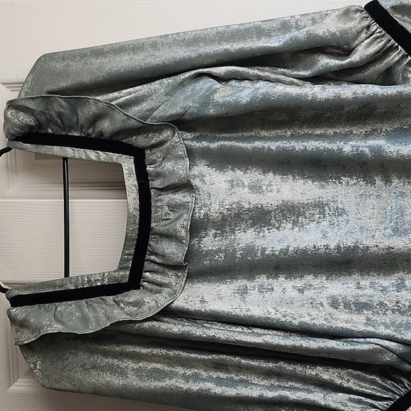 One of a Kind Batsheva Metallic Prarie Dress - Picture 4 of 9